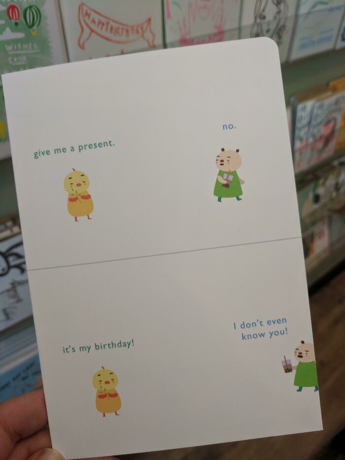 Birthday Card For Choosing Beggars