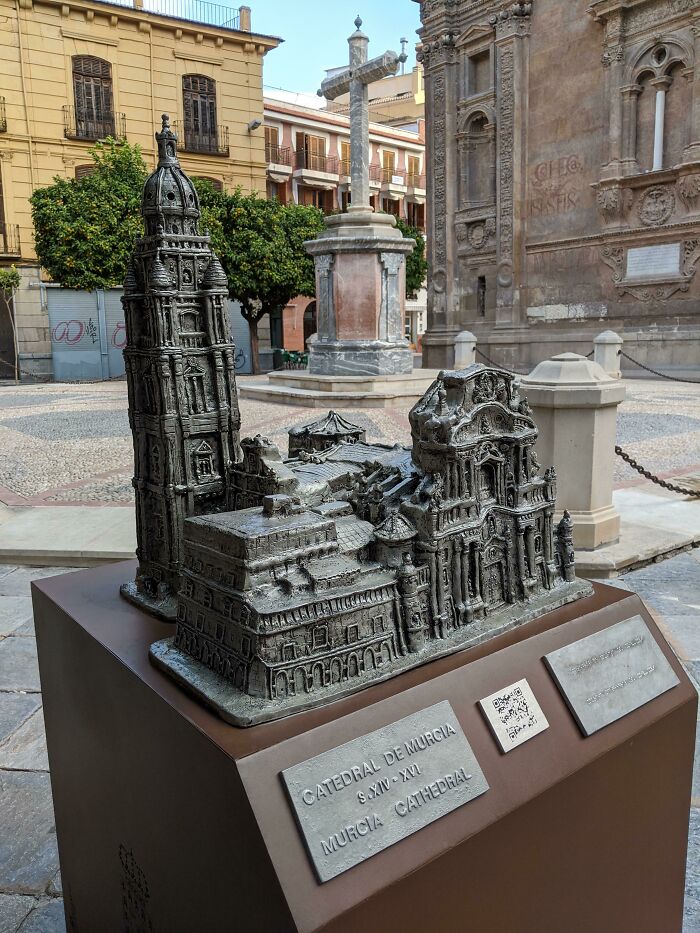 This Cathedral In Murcia, Spain Has A 3D Model For Blind People To Touch And Feel What The Cathedral Looks Like
