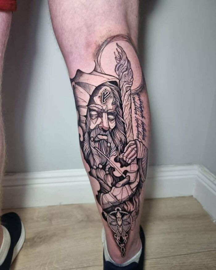 This Is My First Tattoo, ‘Mithrandir’ By Caio Gaia In Dublin, Ireland