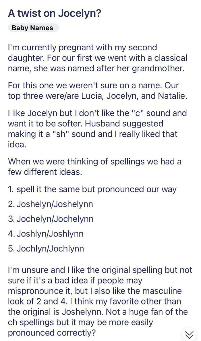 Op Claims To Like A Name But Doesn’t Like The Sound Of It… What?! Proceeds To List A Series Of Yewneek Spelyngz