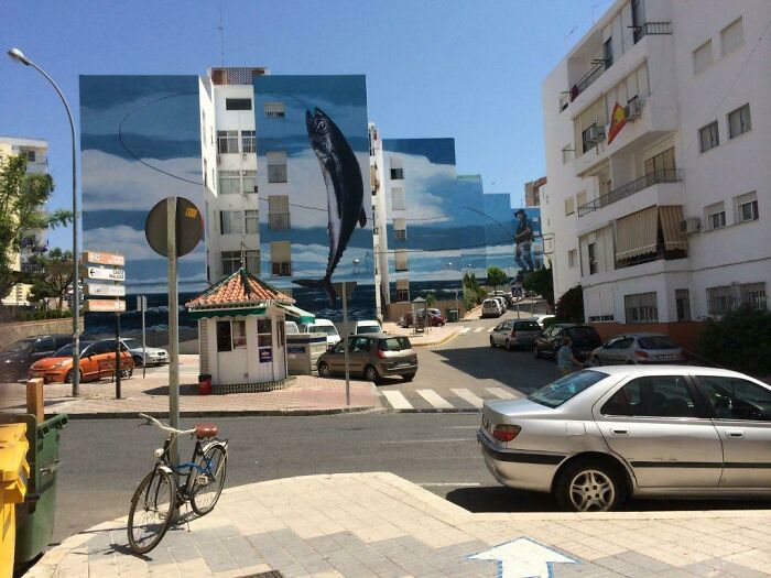 Found These Six Hotels In Estepona, Spain. They Had All Had A Wall Painted. Align The Hotel Walls And
