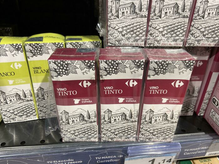 In Spain You Can Buy Wine In Single-Serve “Juice Boxes”