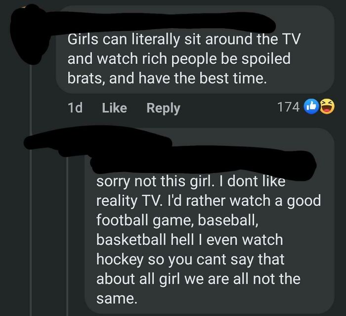 "Reality TV? Not This Girl, I Like Sports!"
