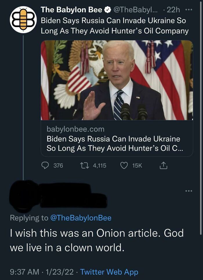 Referencing The Onion While Taking A Huge Bite Out Of One