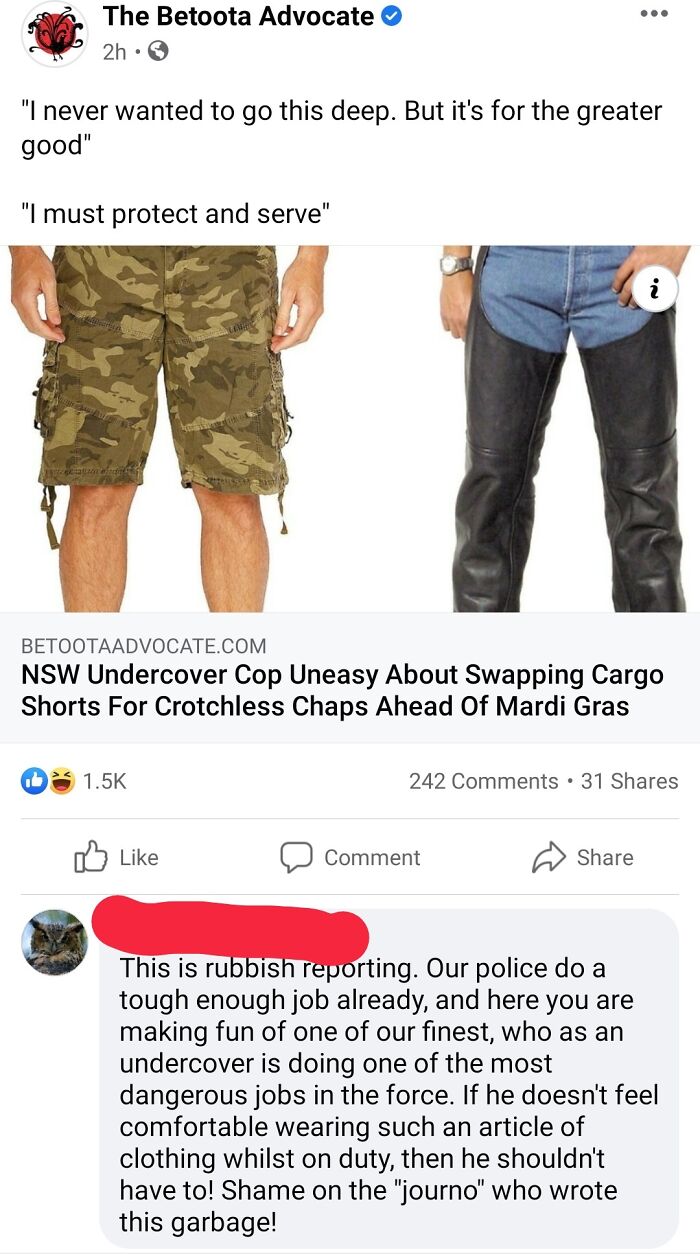 Ate The Crotchless Chaps