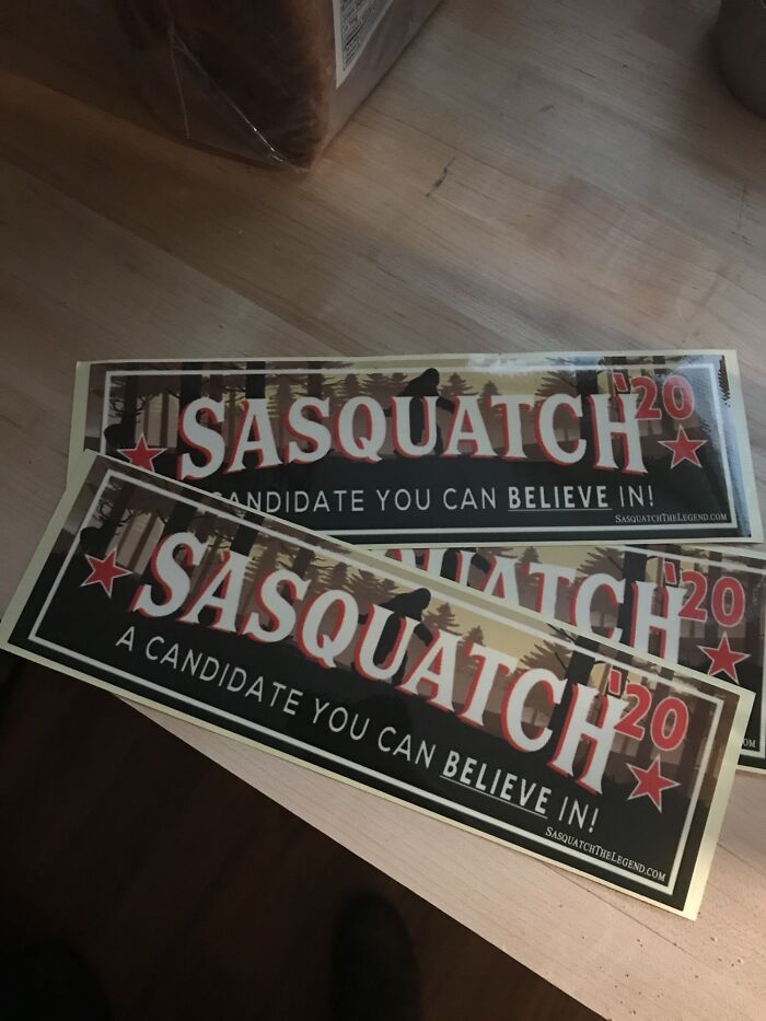 These Bumper Stickers I Found Hidden Inside One Of The Flaps Of An Amazon Prime Box Containing A Plexiglass Panel I Had Ordered