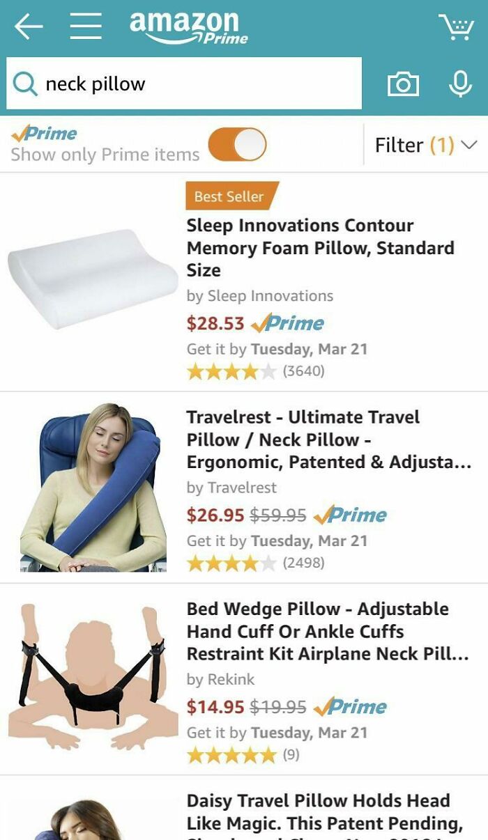 Not The Kind Of Neck Pillow I Was Looking For