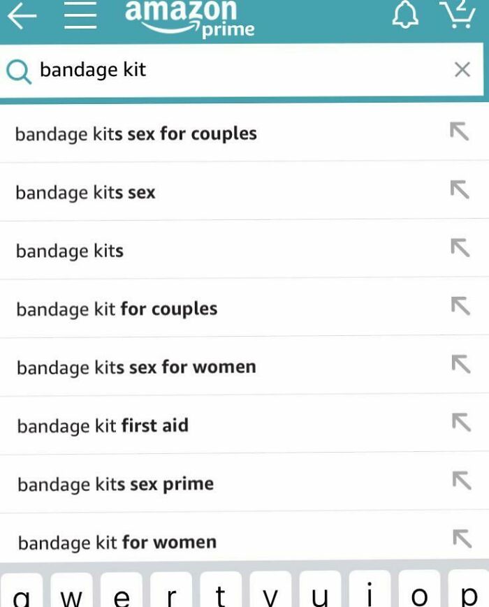 It’s Crazy That People Misspelling “Bondage” Makes “Bandage Kit” So Far Down
