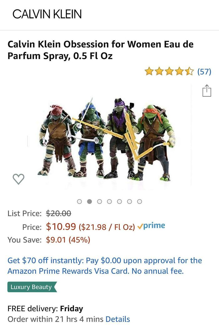 If I Buy This Are They Shipping Me A Perfume Or Tmnt?? On Sale For $10.99