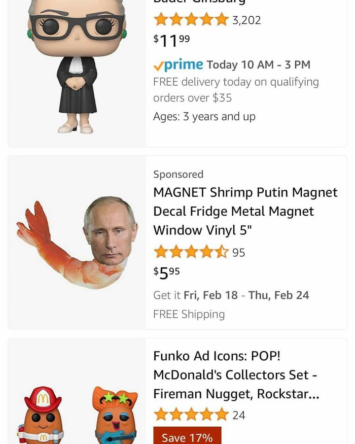 A Putin Shrimp Magnet