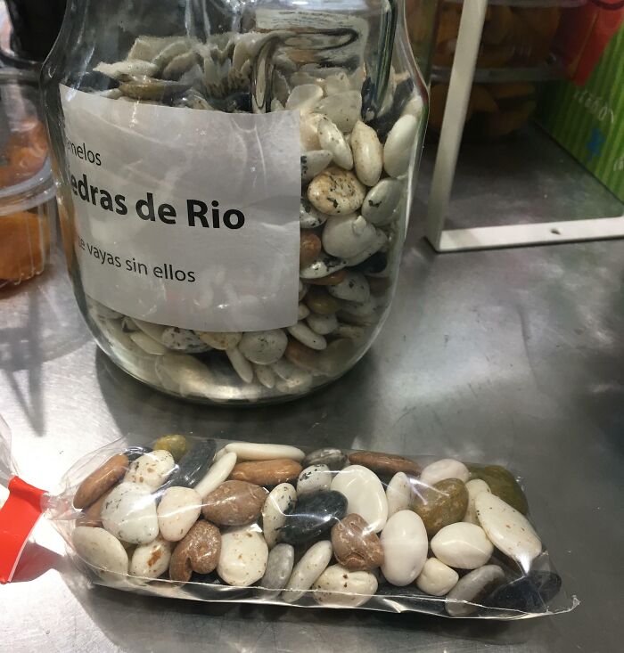 There’s A Candy In Spain Called “Piedras De Rio”(River Stones), As Its Name Says, Looks Like A Stones