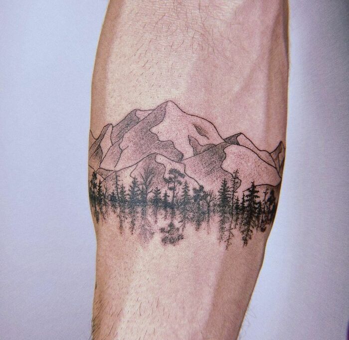 Zealand Tattoo - Gorgeous Mt Cook landscape band for our... | Facebook