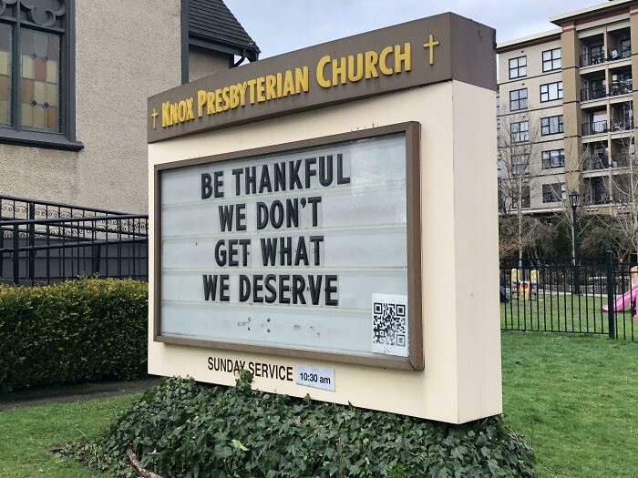 This Sign Was Posted In January 2020 At A Local Church. And Then 2020 Happened