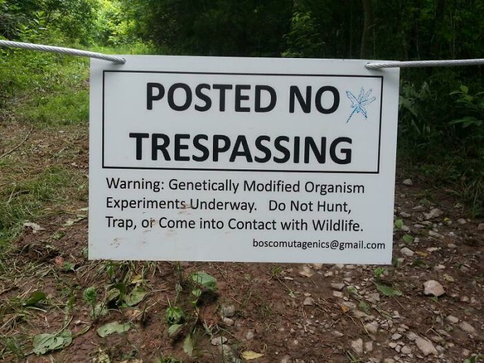 Found This Sign On The Edge Of Our Family Property