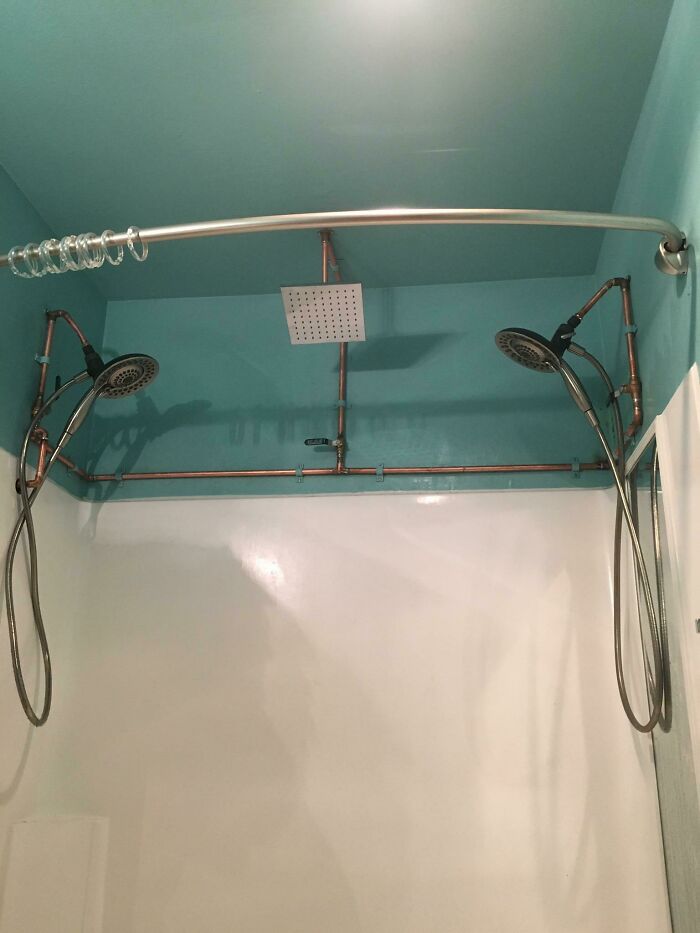 Got Tired Of The Girlfriend Hogging All The Water In The Shower. It’s A Rental So I Didn’t Want To Open Any Walls