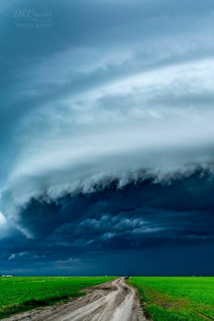 Una tormenta en Moose Jaw, al sur de Saskatchewan