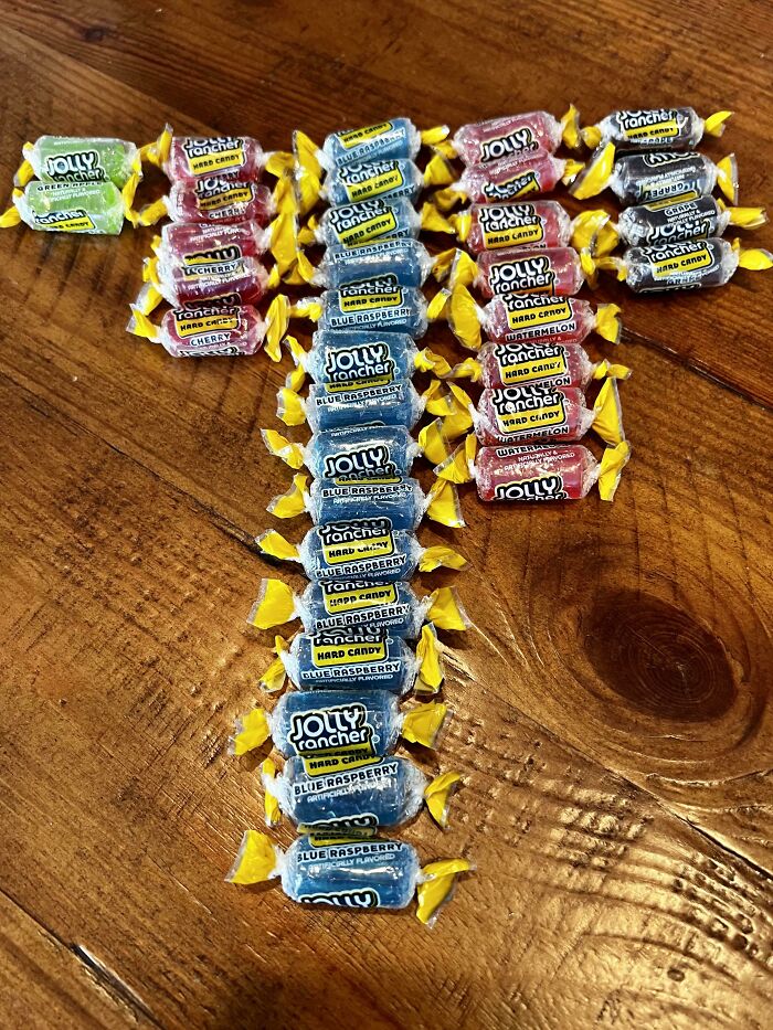Flavor Distribution Of Jolly Ranchers In My 7oz Bag