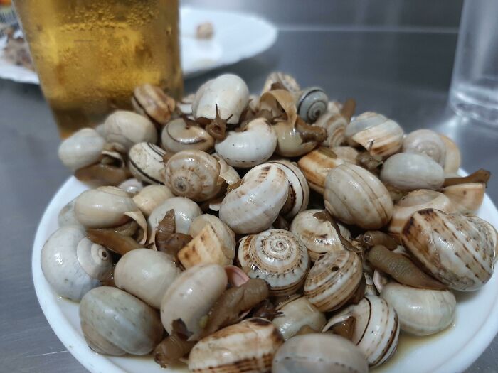 Cooked Snails Are A Common Snack In Bars In Sevilla (Spain)