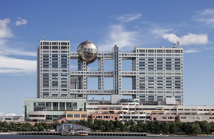 Headquarters Of Fuji TV At Tokyo, Japan By Kenzo Tange, (1993)
