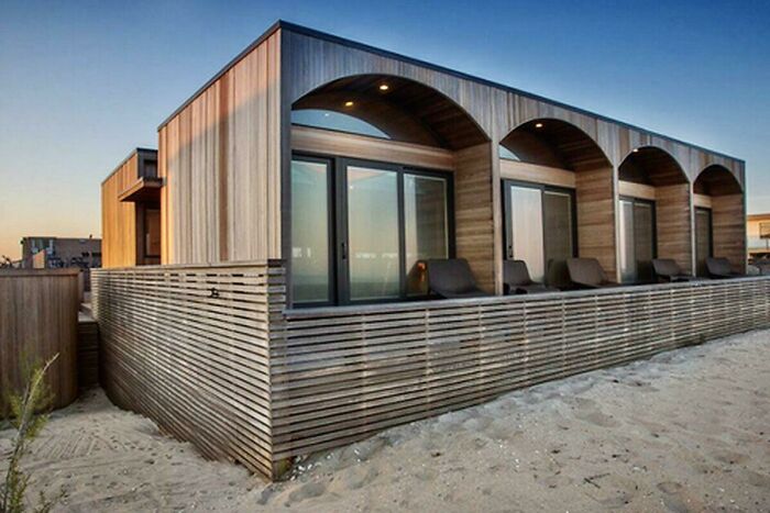 Modernist Beach House By The Late Architect Horace Gifford. (1932-1992) Fire Island, New York. Built In 1967