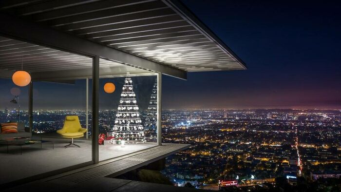 Merry Christmas! Stahl House (Case Study House #22) By Pierre Koenig