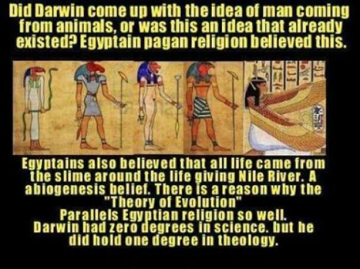 Darwin Was Wrong Because Of.. Ancient Egypt?