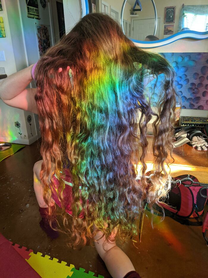 Rainbow Hair From A Prism