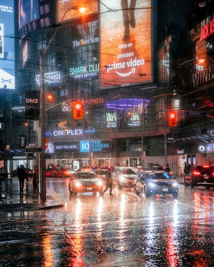 Downpour In Downtown Toronto