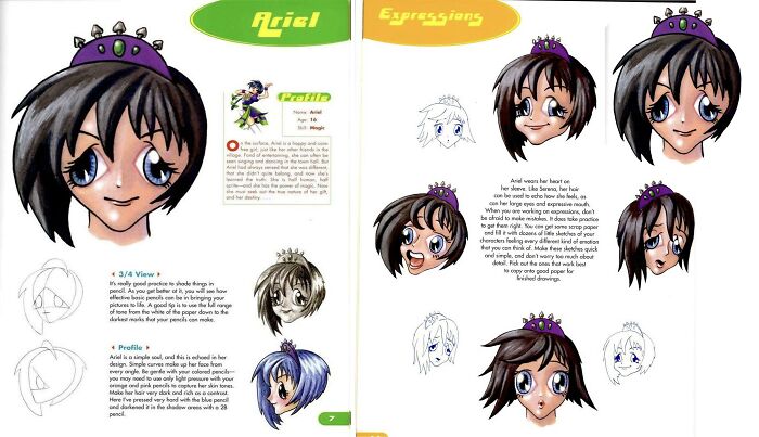A Real Page From "Anime Art Book" By Ken Penders
