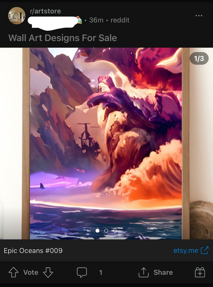 Redditor Tries To Promote Etsy Shop Selling Ai Generated Art