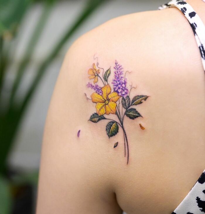 Family Birthflowers Tattoo