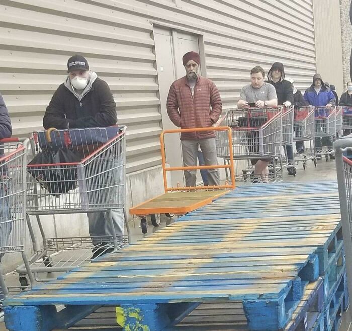 Canada’s Minister Of Defence Harjit Sajjan In Line For Groceries Like An Average Dude