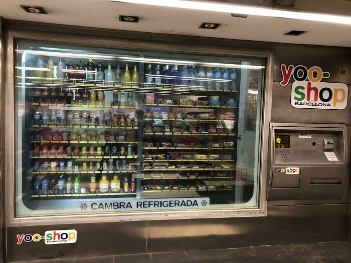 A Massive Vending Machine At A Barcelona Train Station