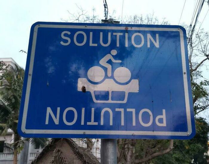 This Pro-Bike Sign