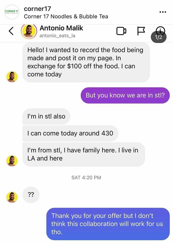 “Influencer” Throws Fit. Attempts To Throw St Louis Restaurant Under The Bus
