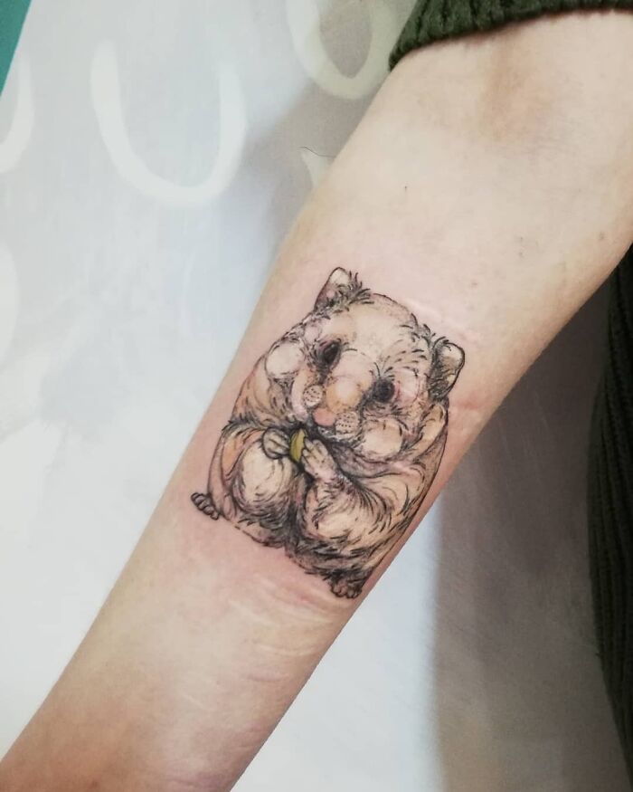 Just Got My Third Tattoo Of My Dwarf Hamster Pi