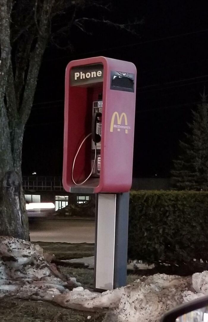 Not Only Is It A Payphone, It's A McDonald's Branded Payphone (Waterville, ME)