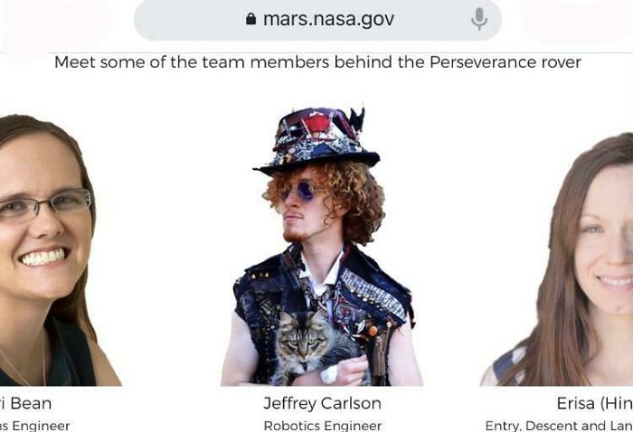 Miembros del equipo "Marte 2020" de la Nasa