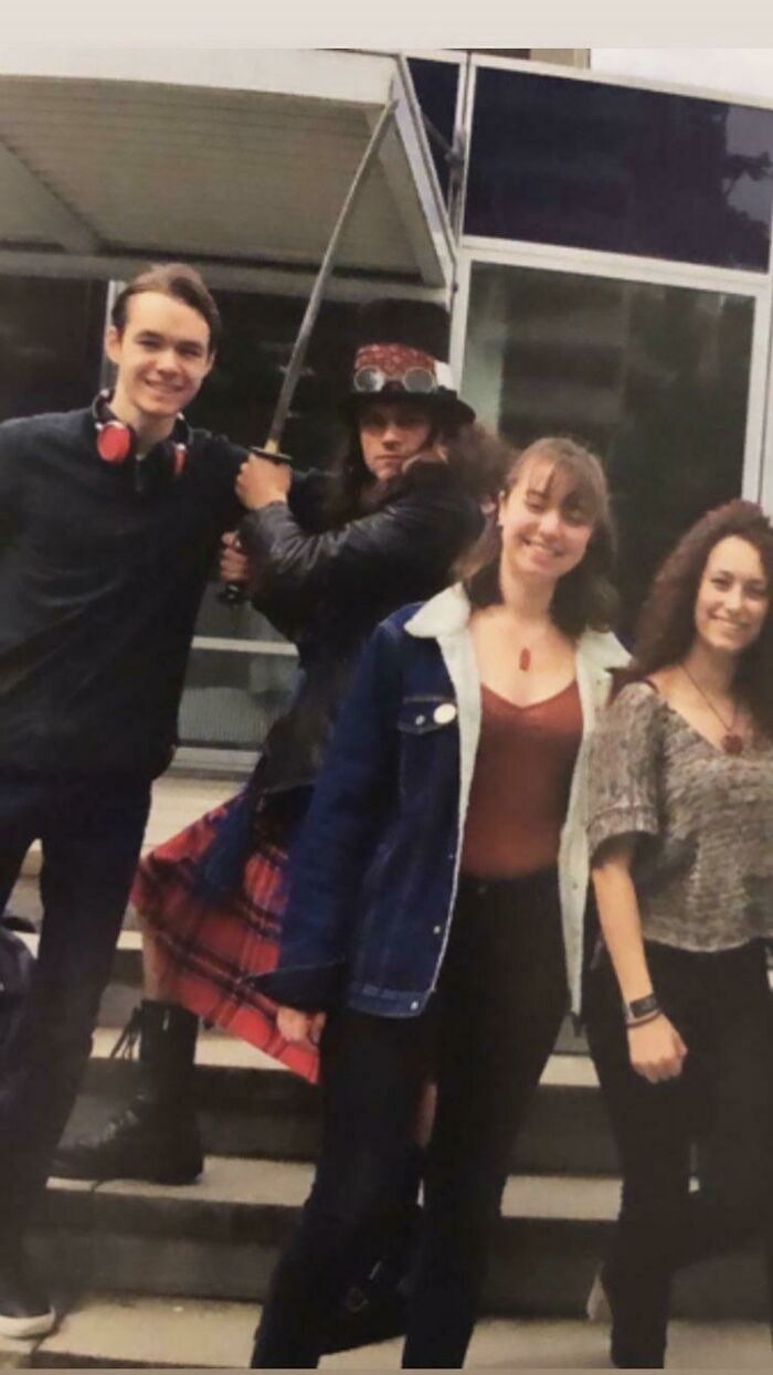 This Photo Of Me With The Rest Of The Class Committee. Immortalized In Our Yearbook