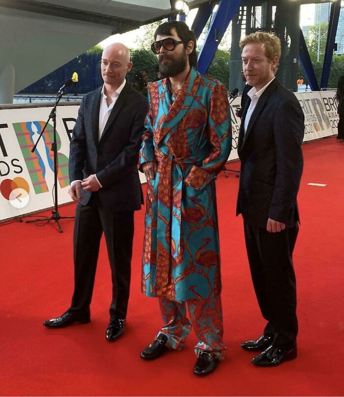 Simon Neil Of Biffy Clyro At The Brits This Evening, Fresh Out Of The Character Creation Screen