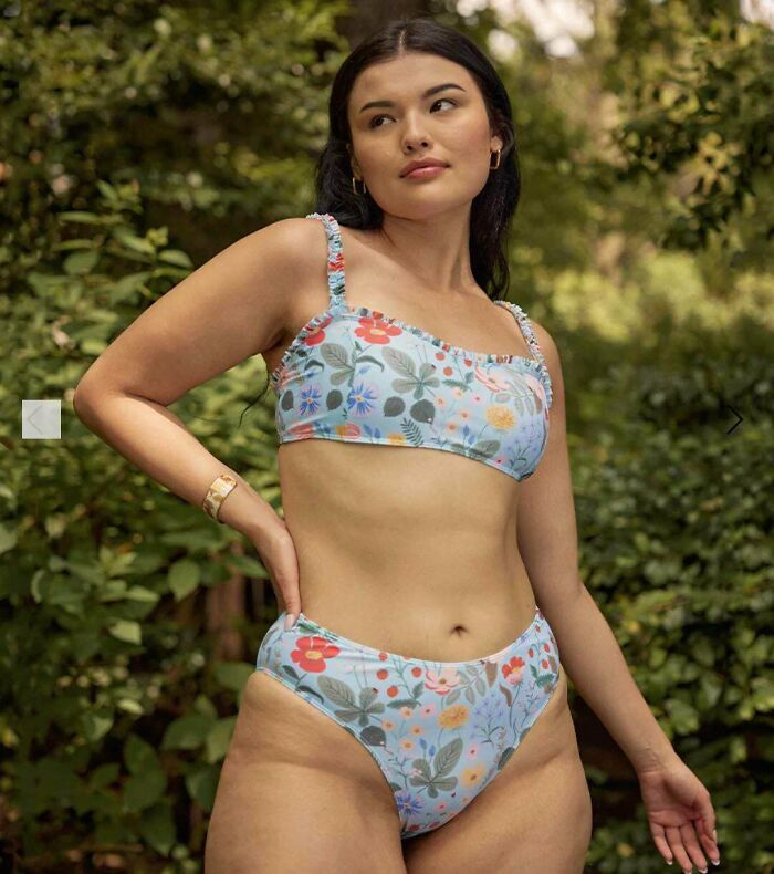 Hip Dips (Aka Normal Body Anatomy), Skin Texture, Rolls, Stretch Marks. Models Are Still Clearly Slim But Not Edited To Oblivion