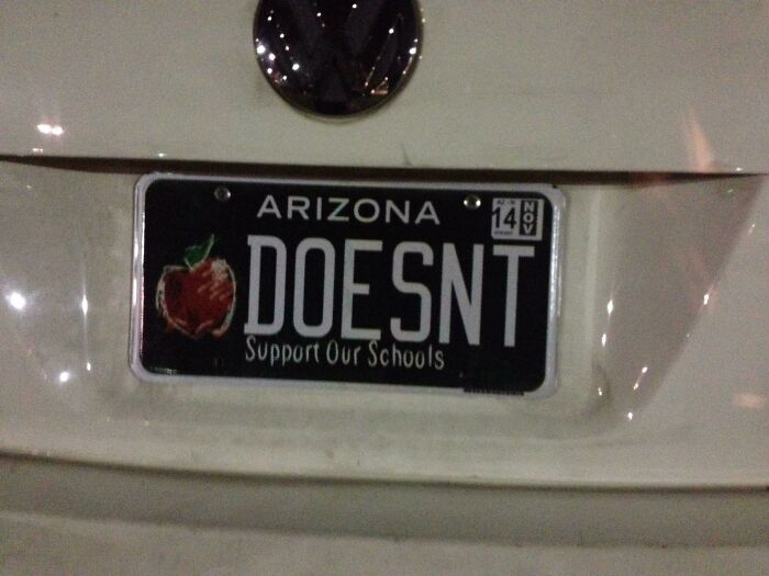 Maybe The Most Clever License Plate I've Ever Seen
