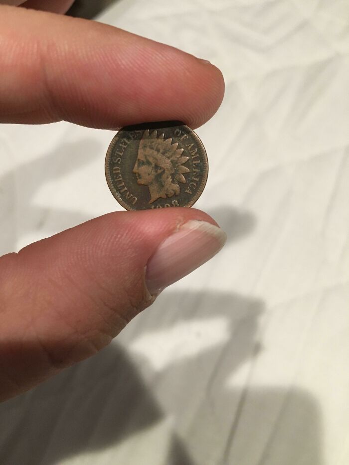 Abrí un paquete de centavos y encontré un centavo Cabeza de indio de 1908
