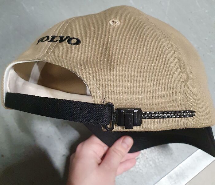 Found This Old Volvo Cap Where The Strap Is A Seatbelt
