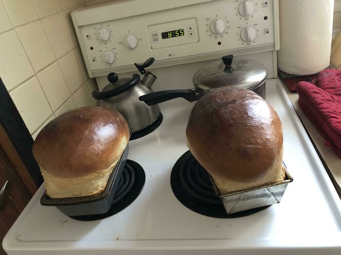 So The Recipe Says Divide Into 2 Loaves But I Guess It Should’ve Been 3 