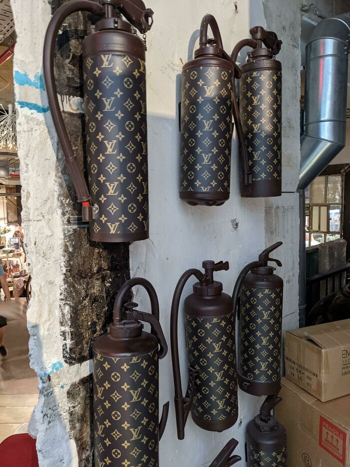 Louis Vuitton Fire Extinguishers. To Fight Fire With Style