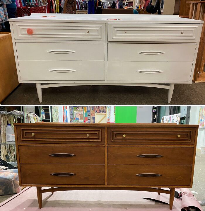 First Time Rehabbing A Piece. Broyhill Sculptra Dresser. Few Mistakes With The Finish Due To Impatience. But I’m Happy With It For A $30 Thrift! All Thanks To Dashner Restoration Youtube Channel 