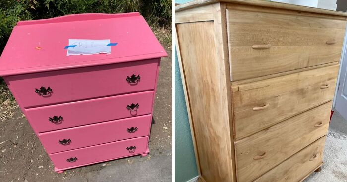 I Stripped And Sanded A Dresser I Found Earlier This Summer. It Was My Second Project And I’m Really Happy With The Way It Turned Out