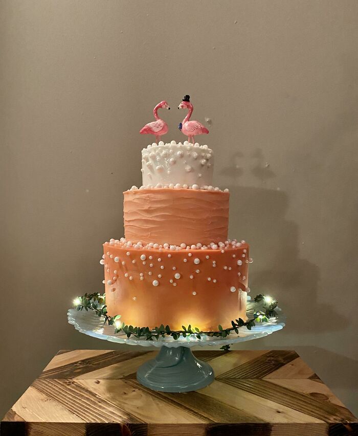 I Started Practicing For My DIY Wedding Cake :)