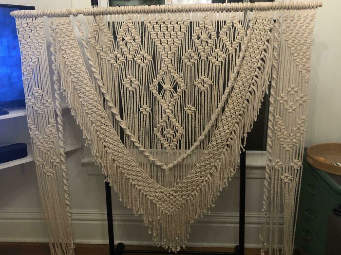 Can’t Wait To ‘Tie The Knot’ Under This Macrame I Finished Tonight!!